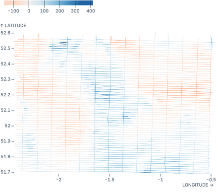 IGRF90 flight paths IGRF90 flight paths