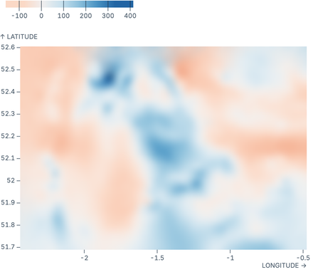 Interpolated raster Interpolated raster